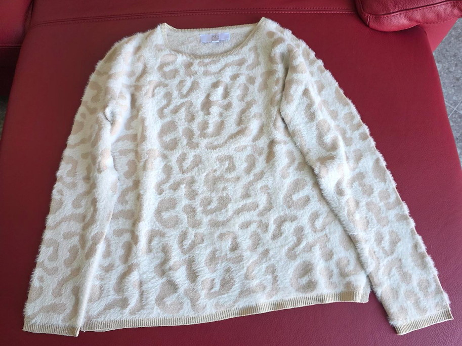 LUNA Soft Leo Pullover Creme – Kuschelige Eleganz für stilbewusste Damen