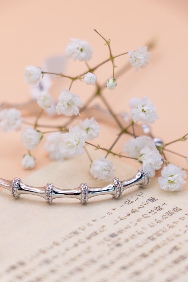 Armreif FELICITAS SILVER BAMBOO
