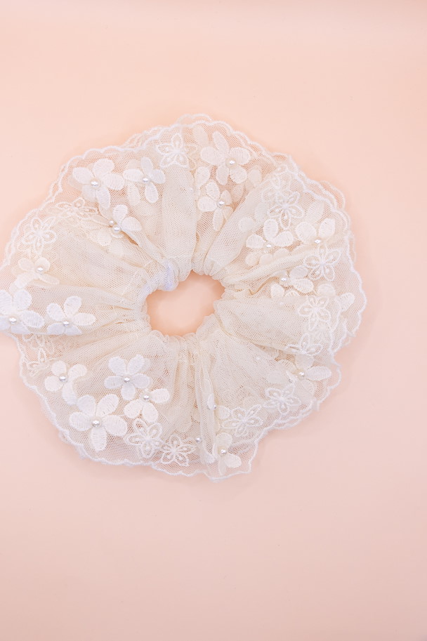 Scrunchie AVELINE PEARL GARDEN