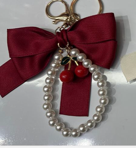 Taschenanhänger MARIBEL CHERRY PEARL