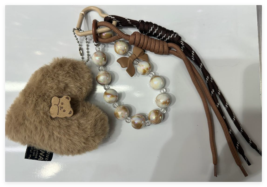 Taschenanhänger THEODORA TEDDY PEARL