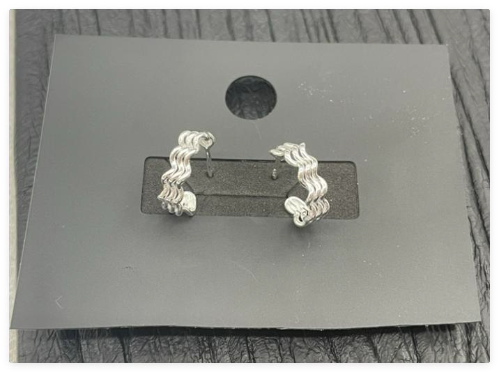 Silberohrringe LORIELLE SILVER WAVES