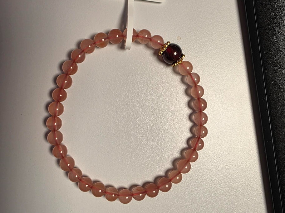 Armband mit südlichen rotem Achat und Granat